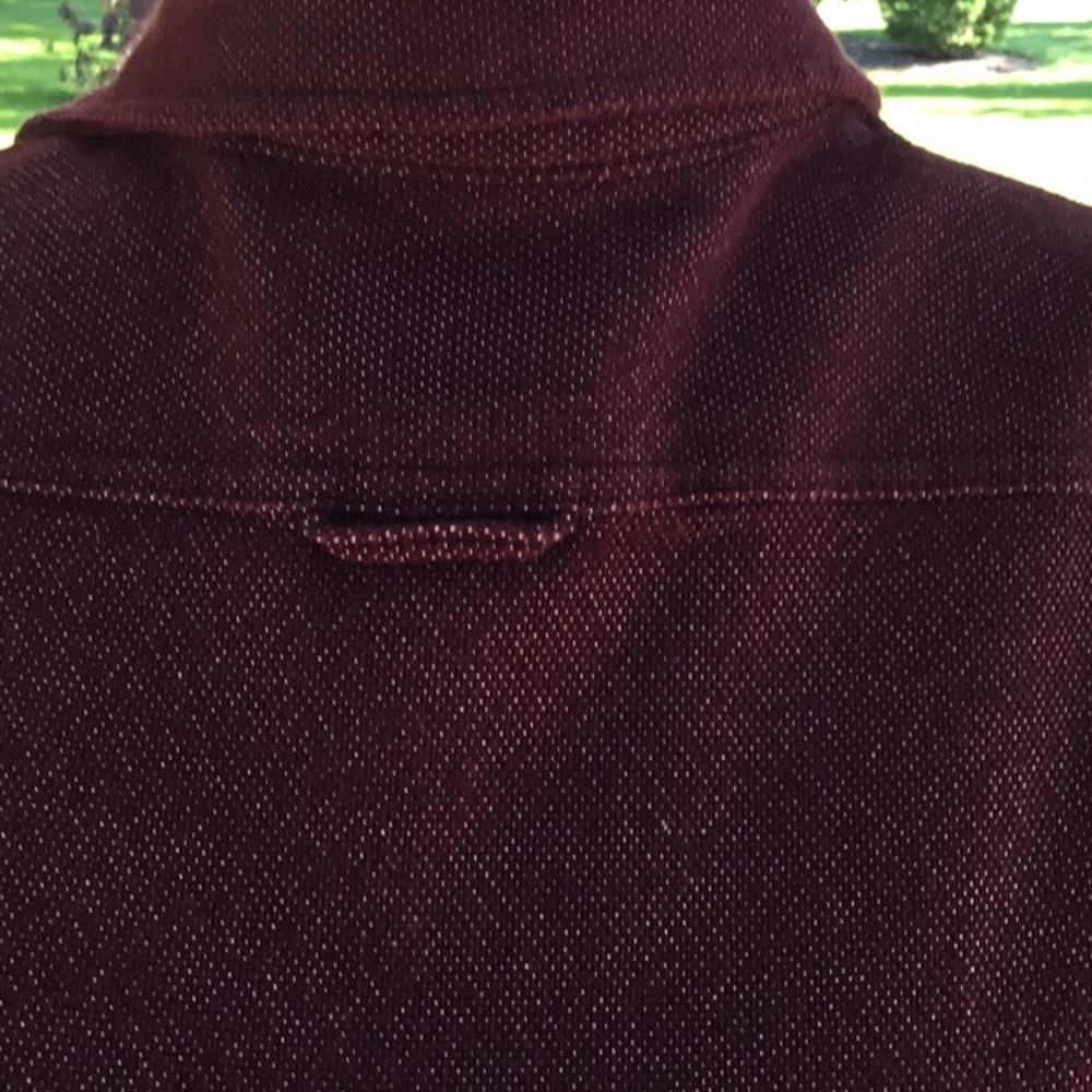 Deep burgundy button down - Picture 3 of 7